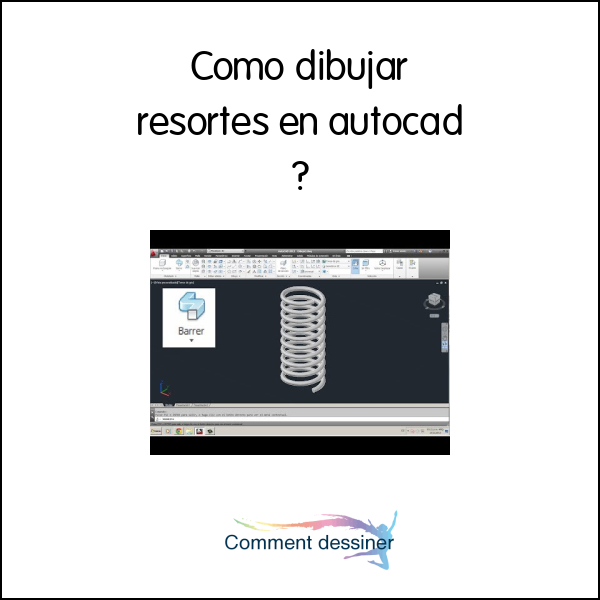 Como dibujar resortes en autocad